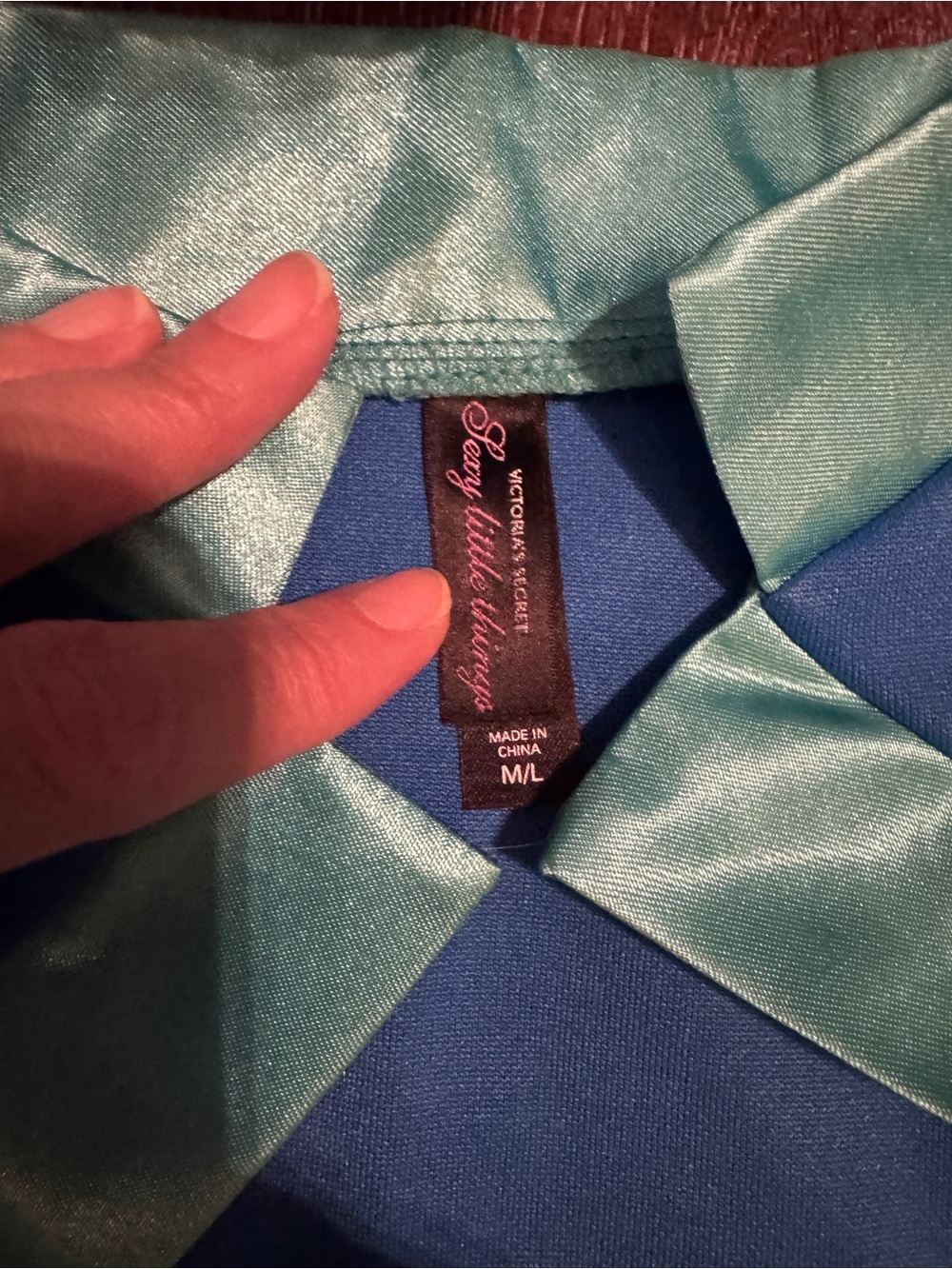 Victoria's Secret Blue and Teal Flight Attendant Costume Set with Wig - Picture 4 of 10